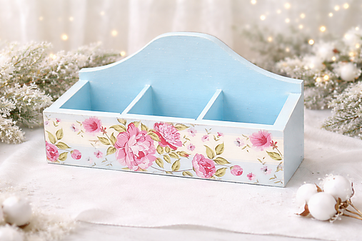 Úložné priestory & Organizácia - drevený romantický stojan - 18076219_