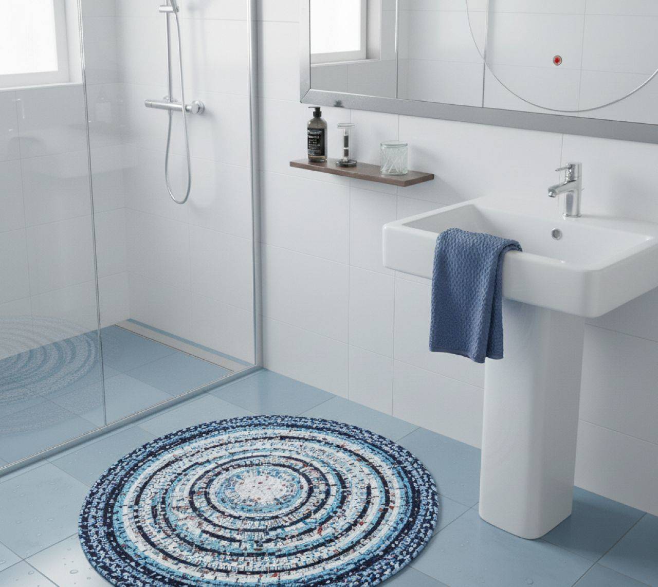 Štýlový koberec do pánskej kúpeľne