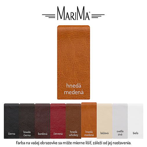 Papiernictvo - Kožený obal na diár A5 + týždenný diár 2026 | MARIMA (Meď/Bronz) - 18077211_