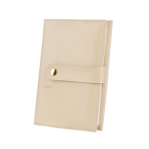 Papiernictvo - Kožený obal na diár A5 + týždenný diár 2026 | MARIMA (Béžová) - 18077212_