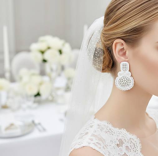 Náušnice - Šujtášové náušnice LUJZA - 18077305_