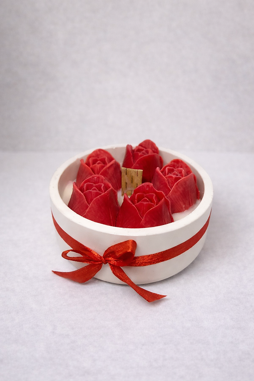 Sójová sviečka - ruže