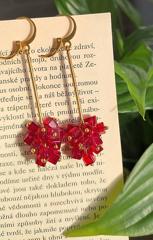 Náušnice - Štvorčekové - 18076646_