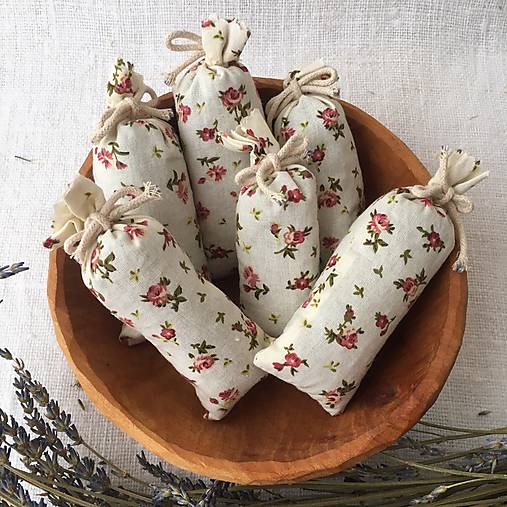 Dekorácie - FILKI vrecúško s levanduľou  (kvetinková vzor 186) - 18076329_