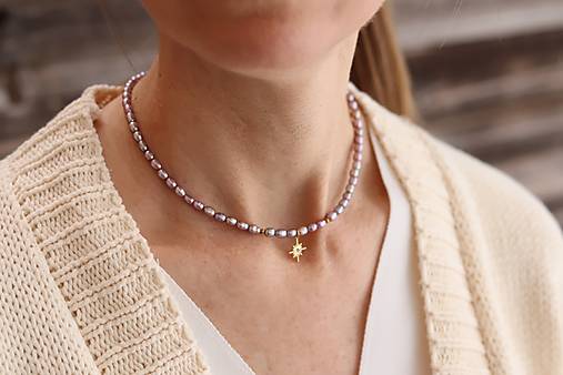 2-dielna perlová sada lila