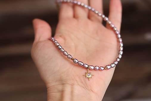 2-dielna perlová sada lila