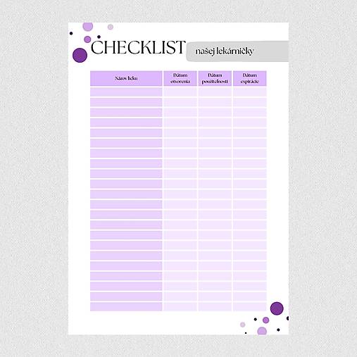 Papiernictvo - Checklist našej lekárničky (PDF) - 18076707_