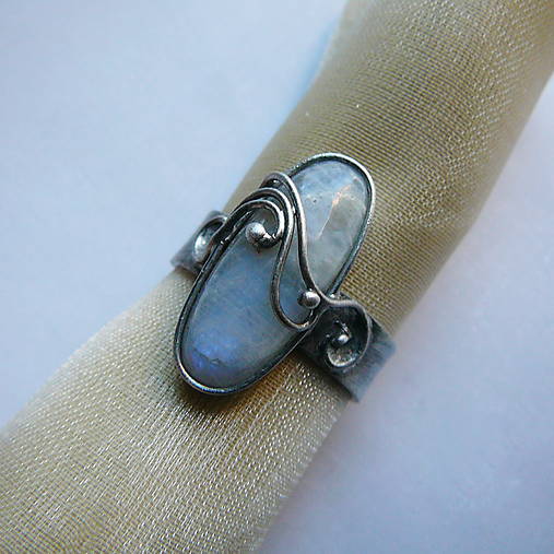 Prstene - Modrá z dúhy - 18079380_