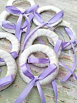  - Venčeky na tanečnú slávnosť (bielofialkové) - 18079020_