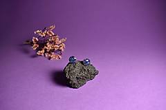 Náušnice - Strieborné náušnice AG925 s minerálom LAPIS LAZULI - TAMSIN - 18079486_