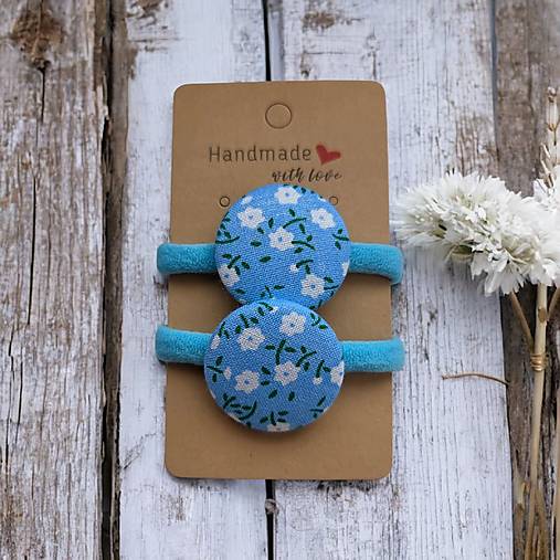 Ozdoby do vlasov - Sada gumičiek do vlasov - 2 ks - 18079584_