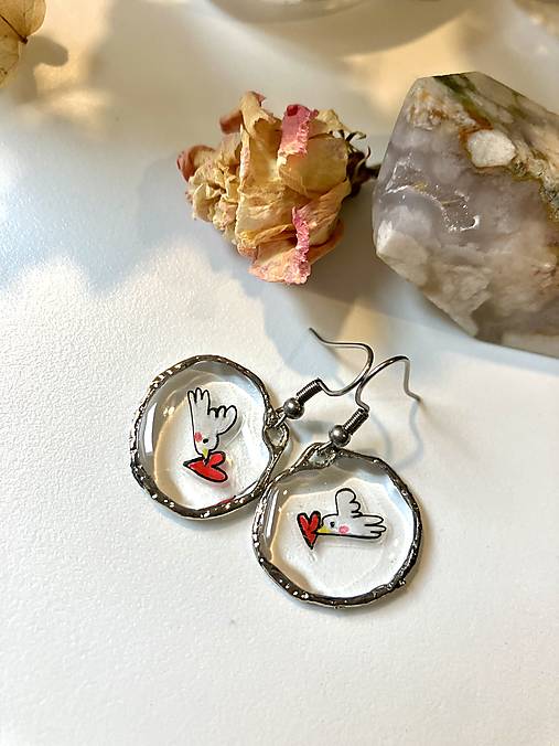 Náušnice - Prinášame lásku- náušnice - 18081532_