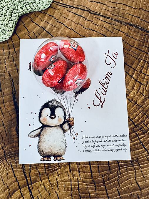 Papiernictvo - Valentínska pohľadnica so sladkým prekvapením AKCIA - 18080961_