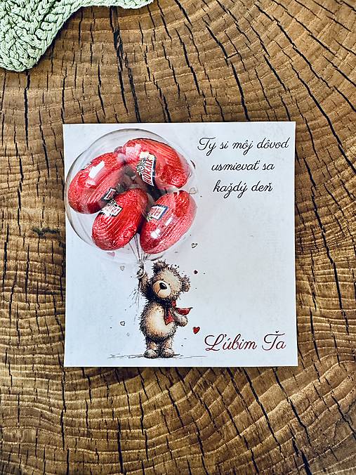 Papiernictvo - Valentínska pohľadnica so sladkým prekvapením AKCIA - 18080977_