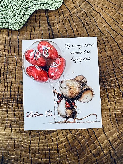 Papiernictvo - Valentínska pohľadnica so sladkým prekvapením AKCIA - 18080989_