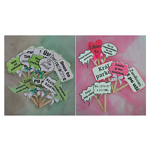 Svadobné rekvizity (Ružová)