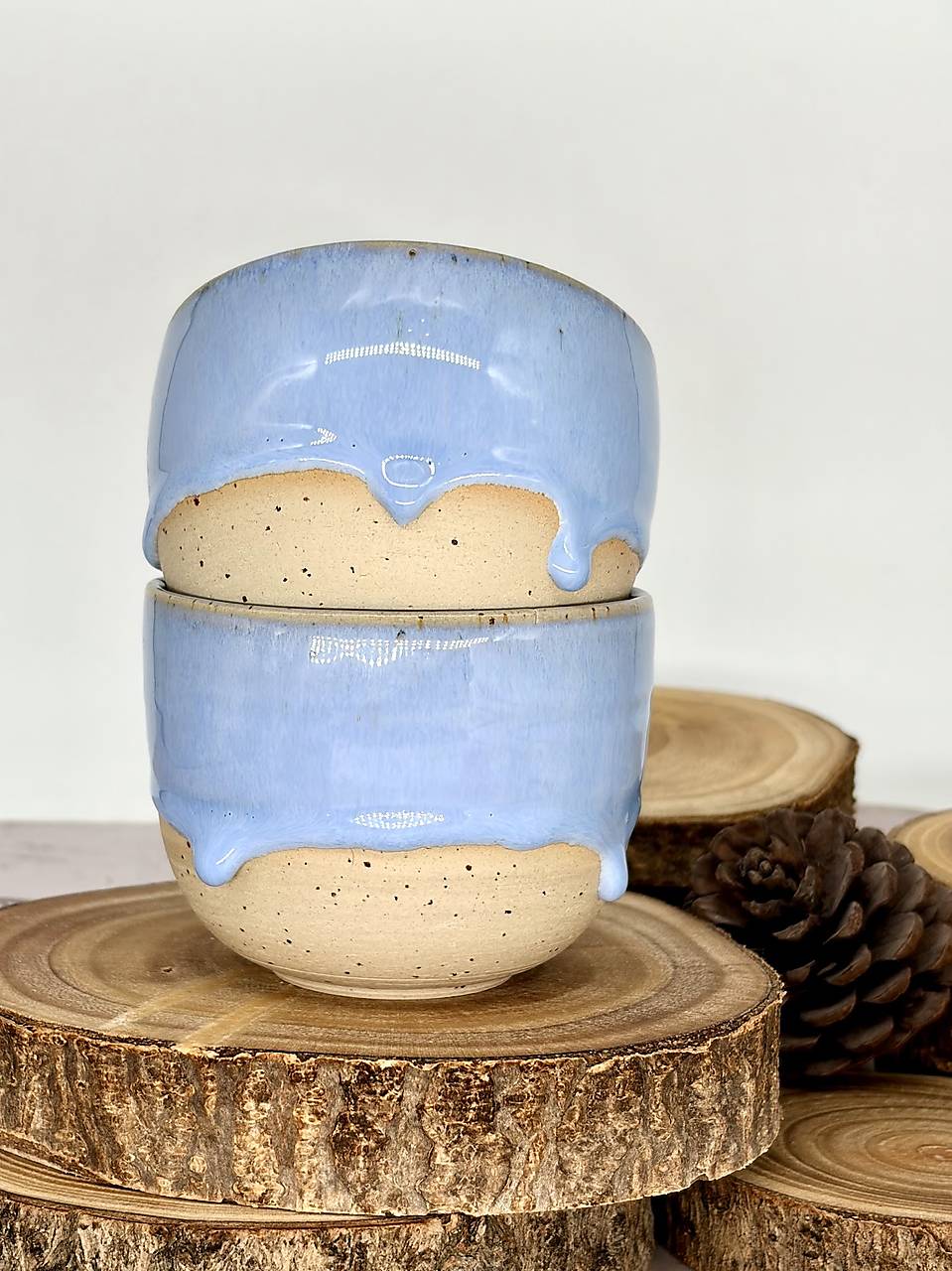 Light Blue - pohárik cappuccino (200ml, bez uška)