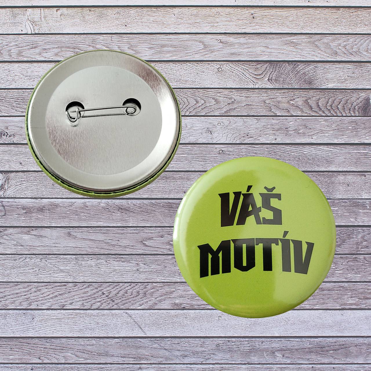 Okrúhly odznak s vlastnou potlačou