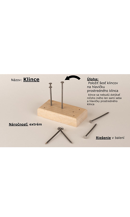 Iné - Hlavolam Klince - 18079903_