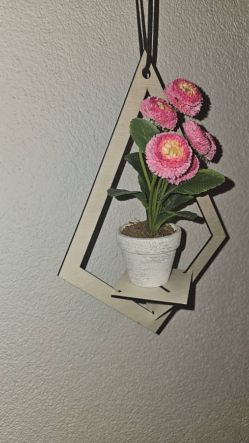 Závesná dekorácia na kvietok alebo drobnosť