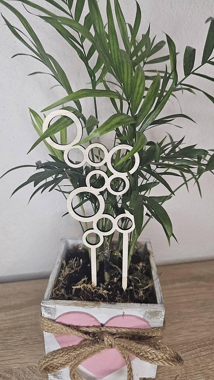 Zápich do kvetov bublinky