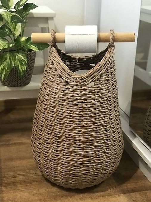 Úložné priestory & Organizácia - Zásobník košík na toaletný papier - 18082262_