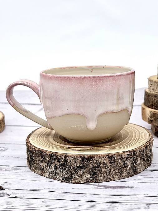 Rose dream - šálka latte (280ml, s uškom) - zľava