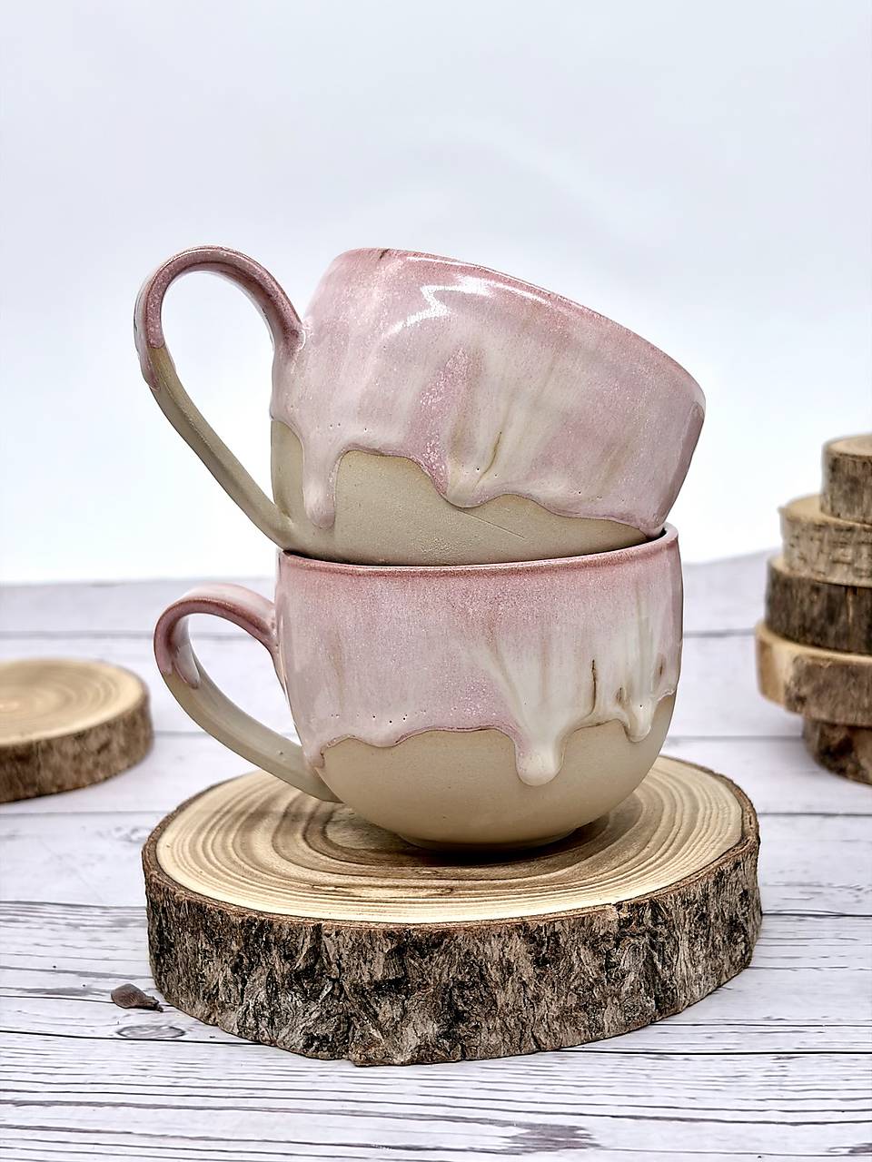 Rose dream - šálka cappuccino (200ml, s uškom) - zľava