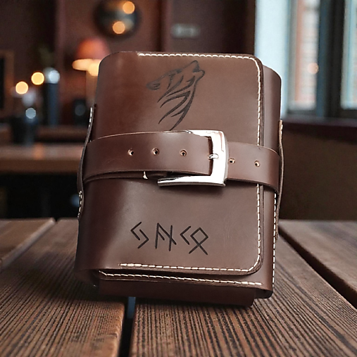 Kožený obal pre fajku a príslušenstvo