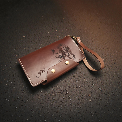 Pánska peňaženka s priečinkom na mobil