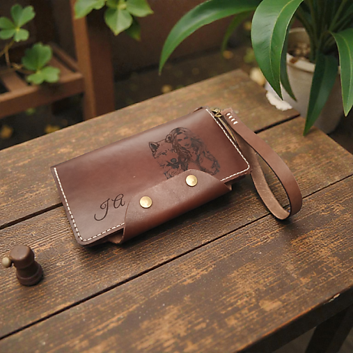 Pánska peňaženka s priečinkom na mobil