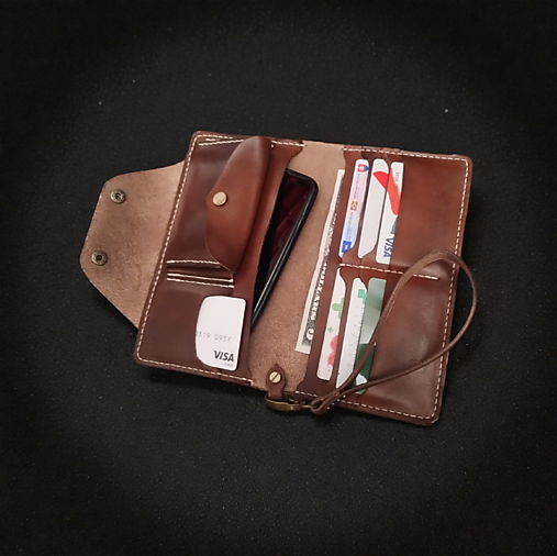 Pánska peňaženka s priečinkom na mobil