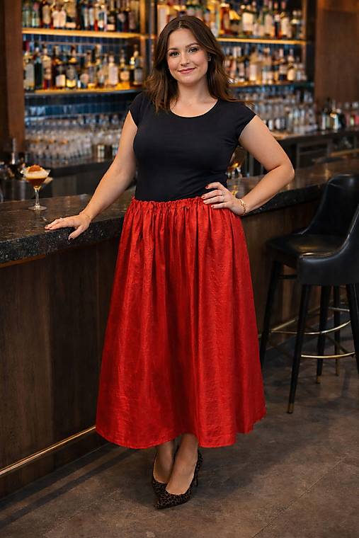 Sukně taftová společenská