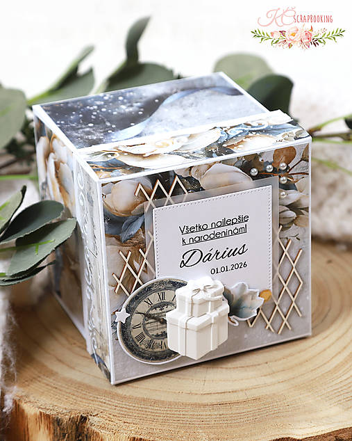 Papiernictvo - Darčeková krabička k narodeninám XXIII - 18085966_