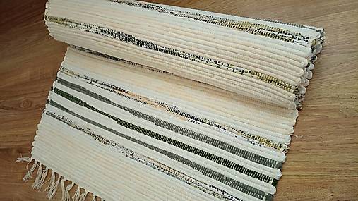 Úžitkový textil - Tkany koberec pasikavy - 18085067_