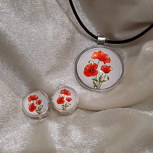 Klipsne 12mm + prívesok DIVÉ MAKY