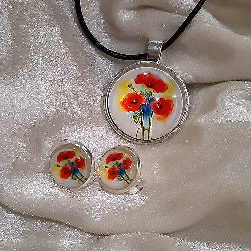 Klipsne 12mm + prívesok DIVÉ MAKY