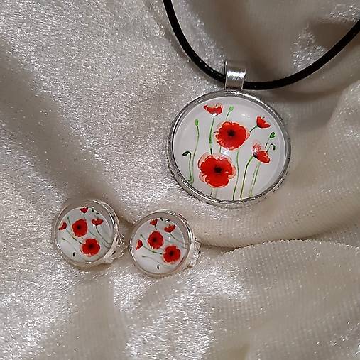 Klipsne 12mm + prívesok DIVÉ MAKY