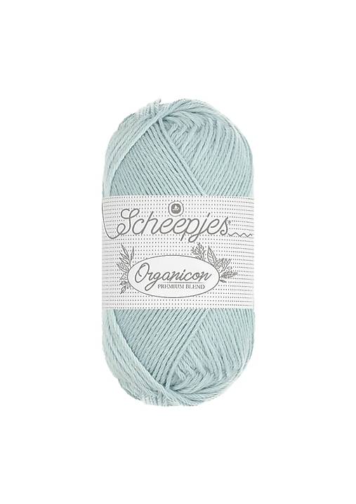 Galantéria - Scheepjes Organicon - BIO bavlna (Modrá č. 216) - 18086015_