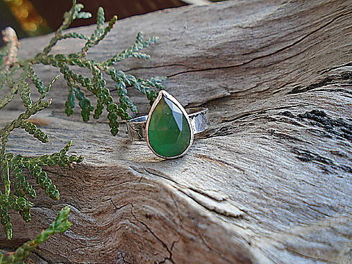 Strieborny prsteň Ag 925 Serpentin