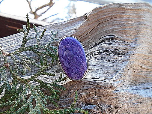 Strieborny prsteň Ag 925 Čaroit