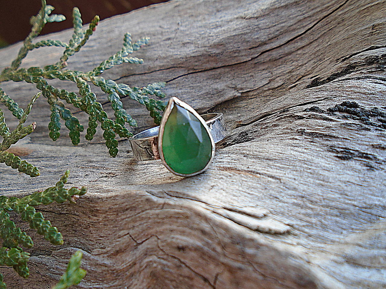 Strieborny prsteň Ag 925 Serpentin