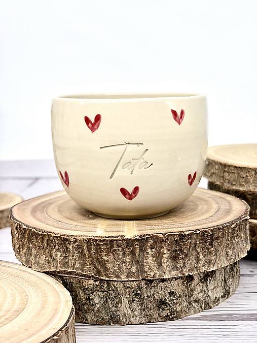 Love - pohárik latte tata limited (280ml, bez uška)