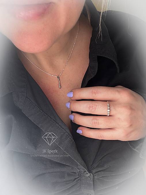 Strieborný 925/1000 prívesok s guličkami