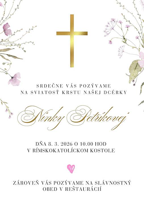 Papiernictvo - Grafika na pozvánky na krstiny - 18088096_