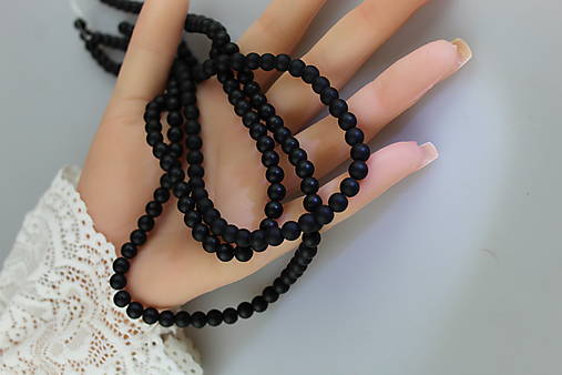 Minerály - ónyx matný korálky 6mm (celá šnúra) SUPERAKCIA! - 18087924_