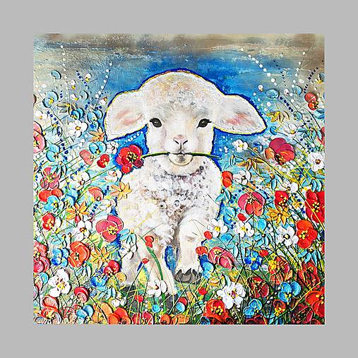 Obrazy - ,,Ovečka,, 110x100 - 18086570_