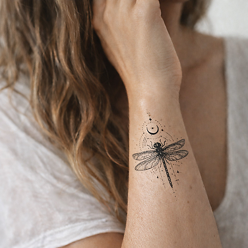 Tetovačky - Dočasné tetovačky Vážky T0150 - 18088343_