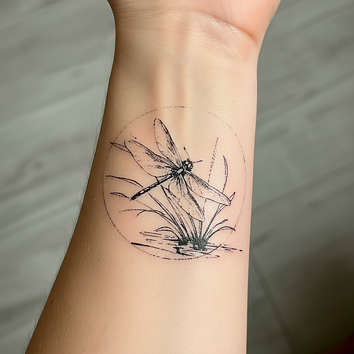 Tetovačky - Dočasné tetovačky Vážky T0150 - 18088358_