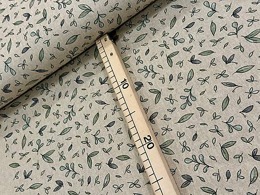 BAVLNA DEKOR / ZELENÉ MINT LISTY